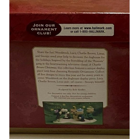 Hallmark Peanuts Woodstock on Doghouse Plastic Display First in Collection of 5 - Picture 7 of 15